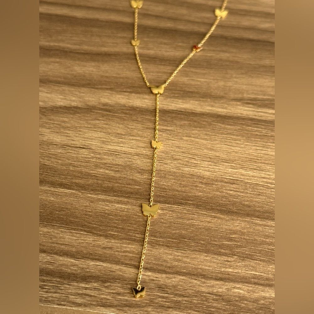 Butterfly Necklace Q702 - Picture 4 of 6